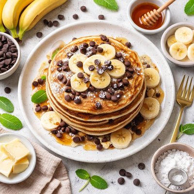 Image of Chocolate Chip Banana Pancakes