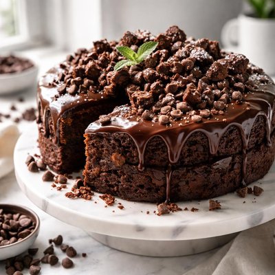 Image of Chocolate Chip Brownie Cake