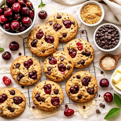 Image of Chocolate Chip Cherry Cookies