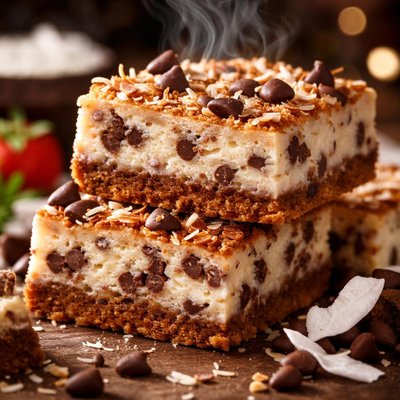 Image of Chocolate Chip Coconut Cheesecake Bars