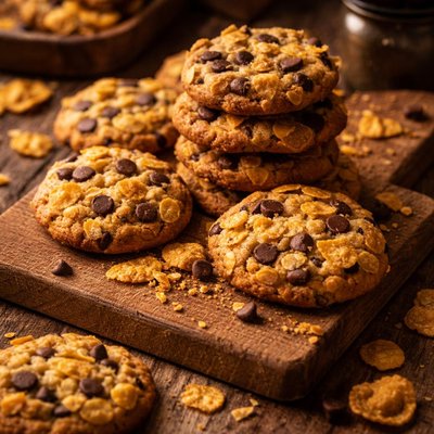 Image of Chocolate Chip Cookies with Corn Flakes