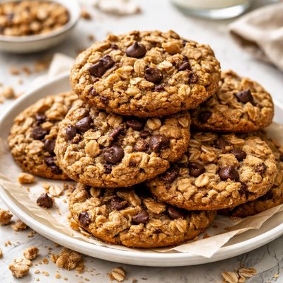 Image of Chocolate Chip Cookies with Oats and Toffee Bits