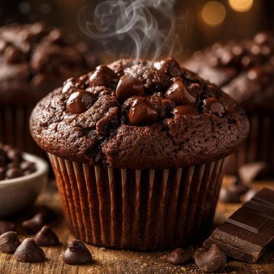 Image of Chocolate Chip Devils Food Muffins