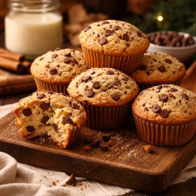 Image of Chocolate Chip Eggnog Muffins