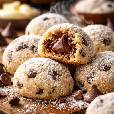 Image of Chocolate Chip Kiss Filled Butter Balls