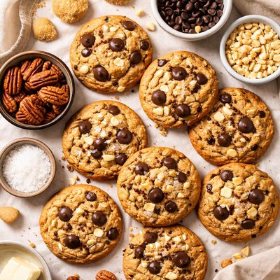 Image of Chocolate Chip Macadamia or Pecan Cookies