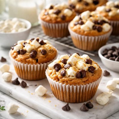 Image of Chocolate Chip Marshmallow Muffins