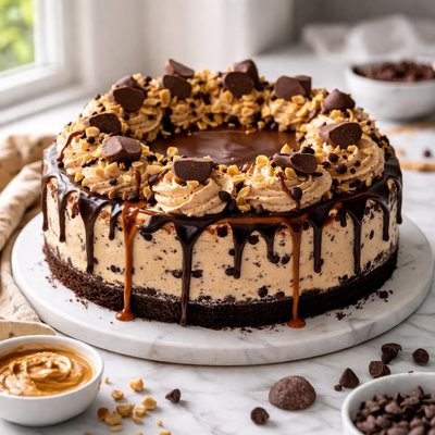 Image of Chocolate Chip Peanut Butter Cheesecake