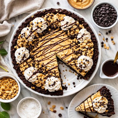 Image of Chocolate Chip Peanut Butter Pie