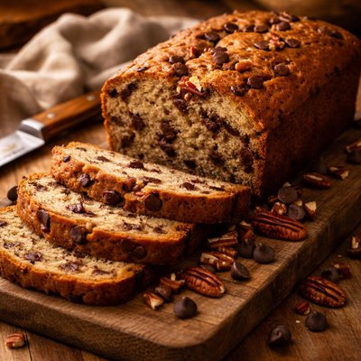Image of Chocolate Chip Pecan Bread for Bread Machines