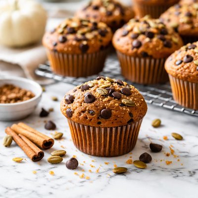 Image of Chocolate Chip Pumpkin Muffins