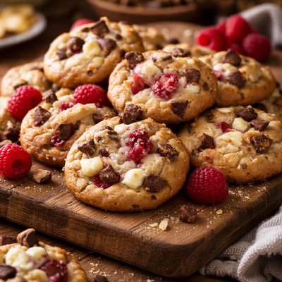 Image of Chocolate Chip Raspberry Cream Cheese Drops