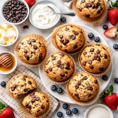 Image of Chocolate Chip Yogurt Muffins