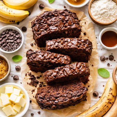 Image of Chocolate Chocolate Chip Banana Bread