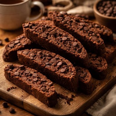 Image of Chocolate Chocolate Chip Biscotti