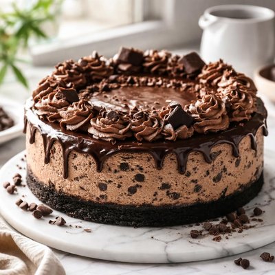Image of Chocolate Chocolate Chip Cheesecake