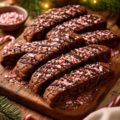 Image of Chocolate Chocolate Peppermint Biscotti