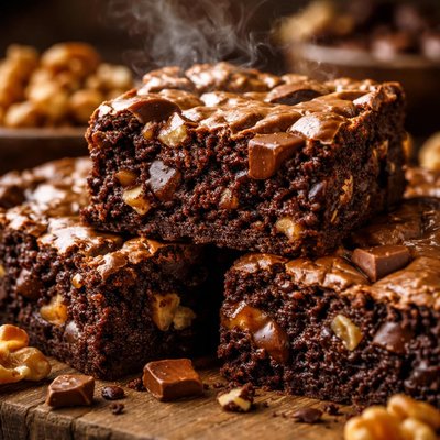 Image of Chocolate Chunk and Walnut Brownies