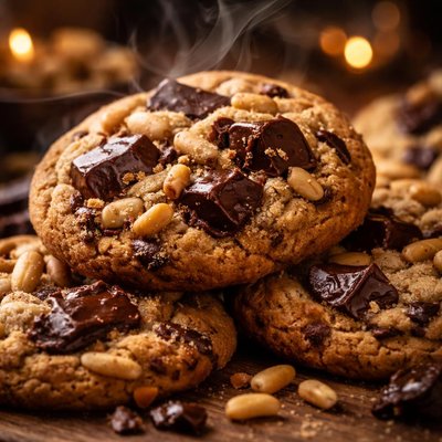 Image of Chocolate Chunk Cookies with Pine Nuts