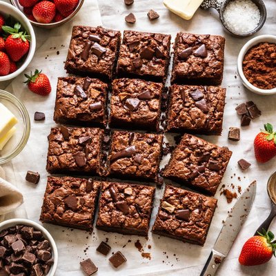 Image of Chocolate Chunk Fudge Brownies