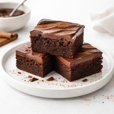 Image of Chocolate Cinnamon Brownies with Chocolate Ganache