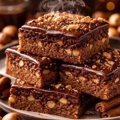 Image of Chocolate Cinnamon Hazelnut Bars
