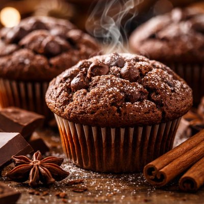 Image of Chocolate Cinnamon Muffins