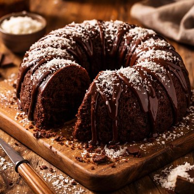 Image of Chocolate Coconut Bundt Cake