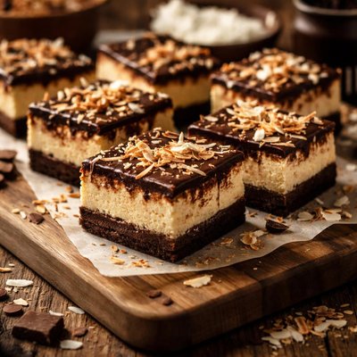 Image of Chocolate Coconut Cheesecake Squares