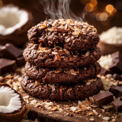 Image of Chocolate Coconut Cookies