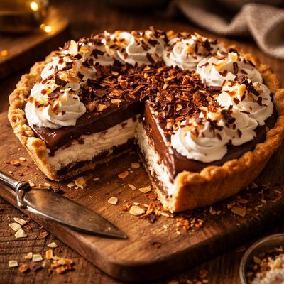 Image of Chocolate Coconut Cream Pie