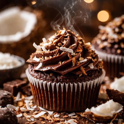 Image of Chocolate Coconut Cupcakes Light