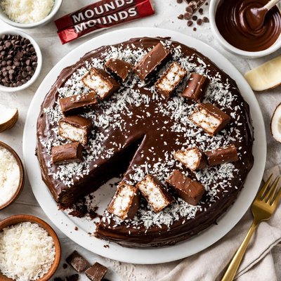 Image of Chocolate Coconut Mounds Cake