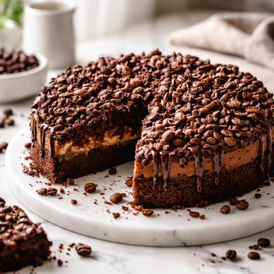 Image of Chocolate Coffee Cake with Chocolate Streusel Topping