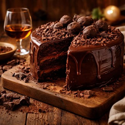 Image of Chocolate Cognac Cake