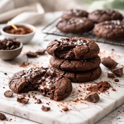 Image of Chocolate Cookies with Fudgy Centres