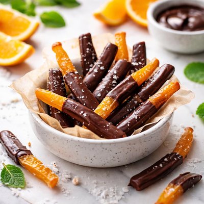 Image of Chocolate Covered Candied Orange Peel