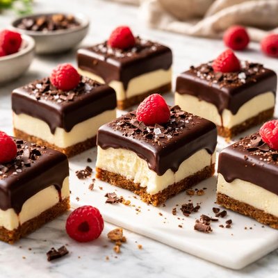 Image of Chocolate Covered Cheesecake Squares