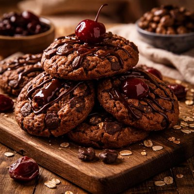 Image of Chocolate Covered Cherry Protein Packed Cookies