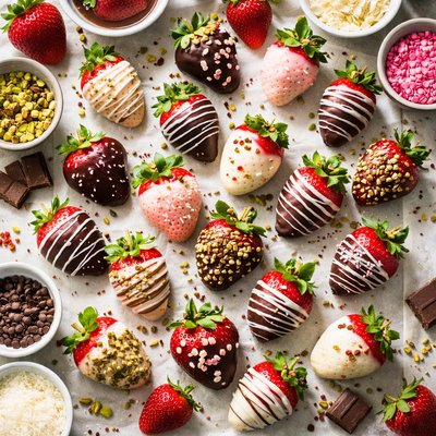 Image of Chocolate Covered Dipped Strawberries