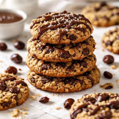 Image of Chocolate Covered Raisin Oatmeal Cookies