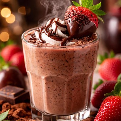 Image of Chocolate Covered Strawberries Smoothie