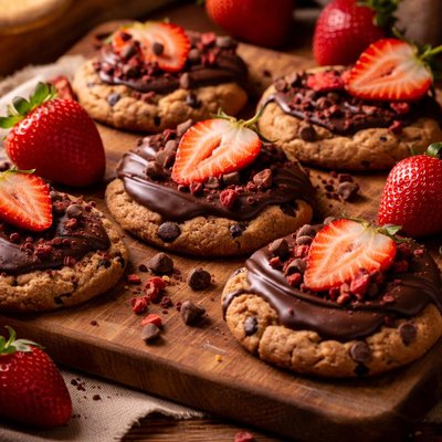Image of Chocolate Covered Strawberry Cookies