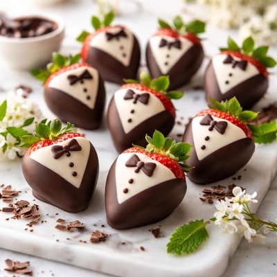 Image of Chocolate Covered Tuxedo Strawberries