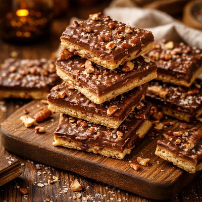 Image of Chocolate Crack Saltine Toffee Squares