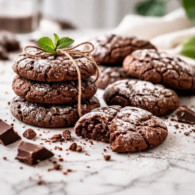 Image of Chocolate Crackle Brownie Cookies