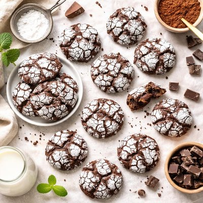 Image of Chocolate Crackle Cookies