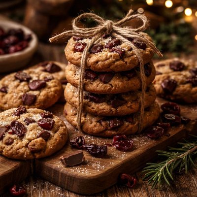Image of Chocolate Cranberry Gift Cookies