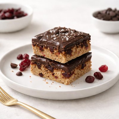 Image of Chocolate Cranberry Oat Bars