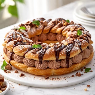 Image of Chocolate Cream Puff Ring